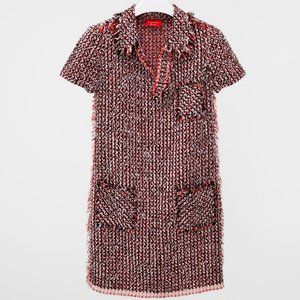 Lanvin Ete 2012 Red Boucle Tweed Mini Dress